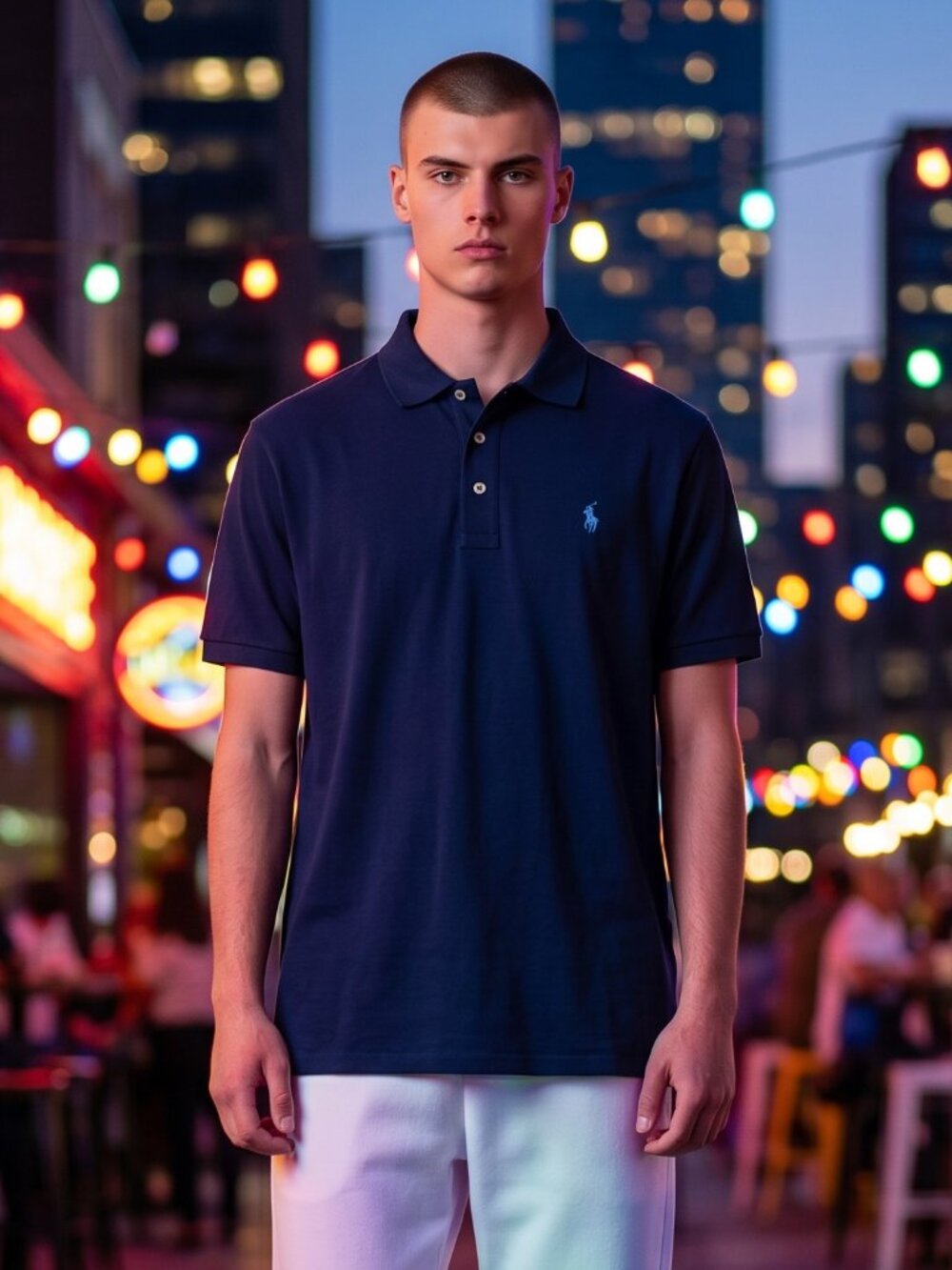 👕 Polo Ralph Lauren Custom Slim Fit Polo Shirt Navy Men’s Small Cotton